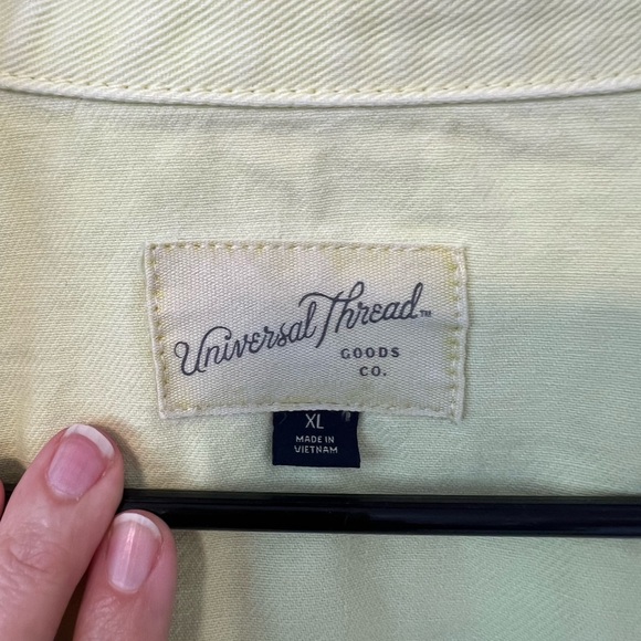 Women’s lime green, neon, jean jacket size extra large - Picture 9 of 12